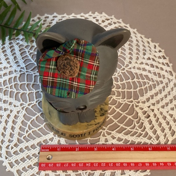 Vintage Dakin Scottish Terrier Dressed In Tartan Plaid - Picture 13 of 13